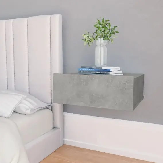 Tylko do końca tygodnia Wisząca szafka nocna, betonowa szarość, 40x30x15 cm Lumarko! - Hurtownia wielobranżowa Lumarko
